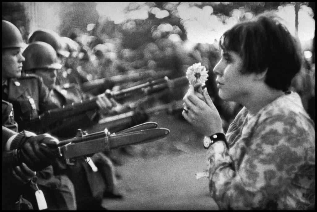 Peace March, Washington, D.C., 1967. By Marc Riboud