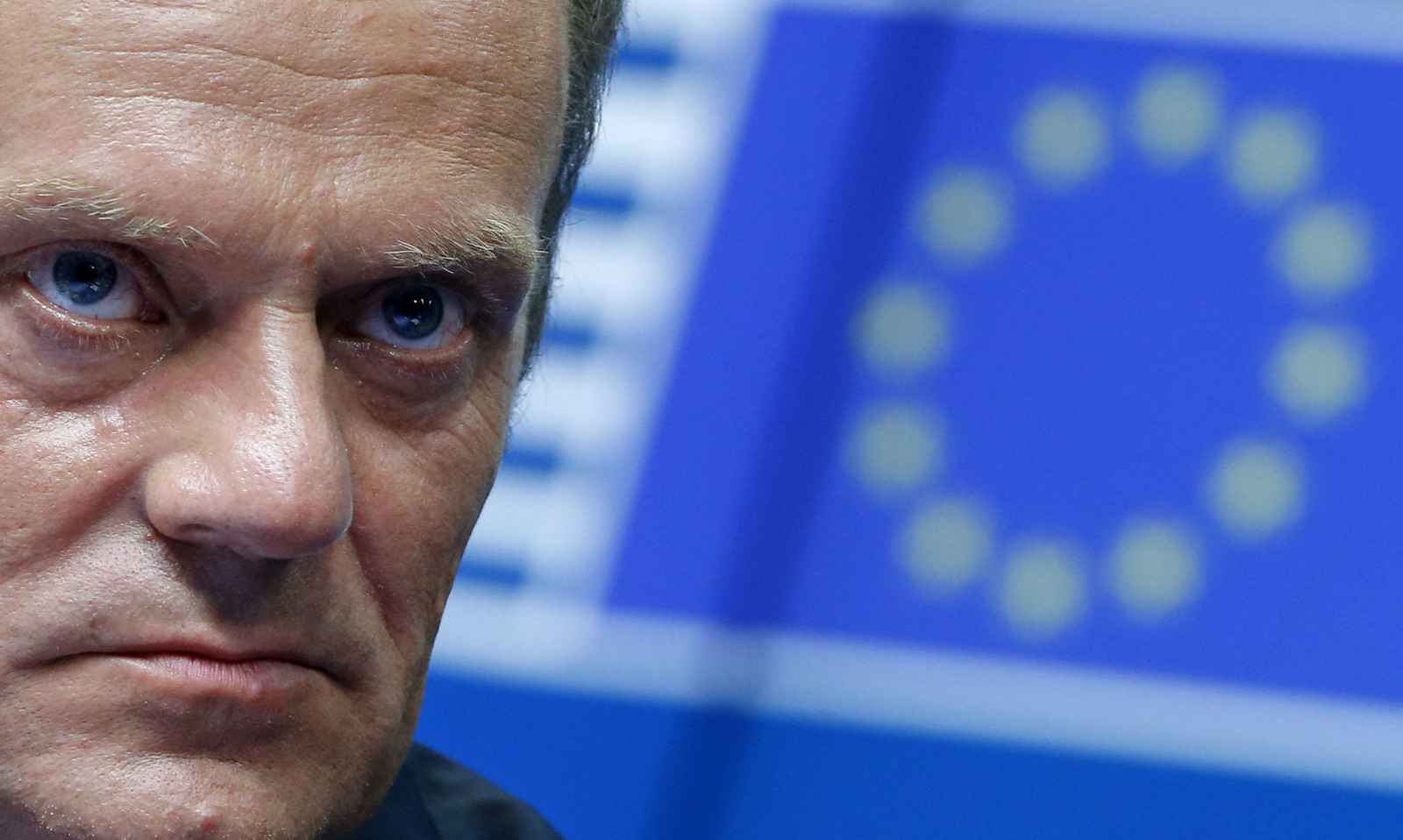 Newly elected European Council President Donald Tusk attends a news conference during an EU summit in Brussels August 30, 2014. European Union leaders chose Polish Prime Minister Tusk as the new president of their Council on Saturday and Italian Foreign Minister Federica Mogherini as the bloc's new foreign policy chief, outgoing European Council President Herman Van Rompuy said.       REUTERS/Yves Herman (BELGIUM - Tags: POLITICS)